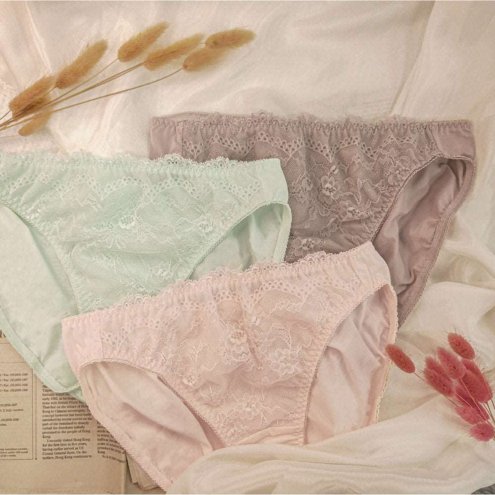 曼黛瑪璉 Mode Marie Panty 【Special Select】低腰三角內褲 (果凍綠/粉膚橘/優雅褐)