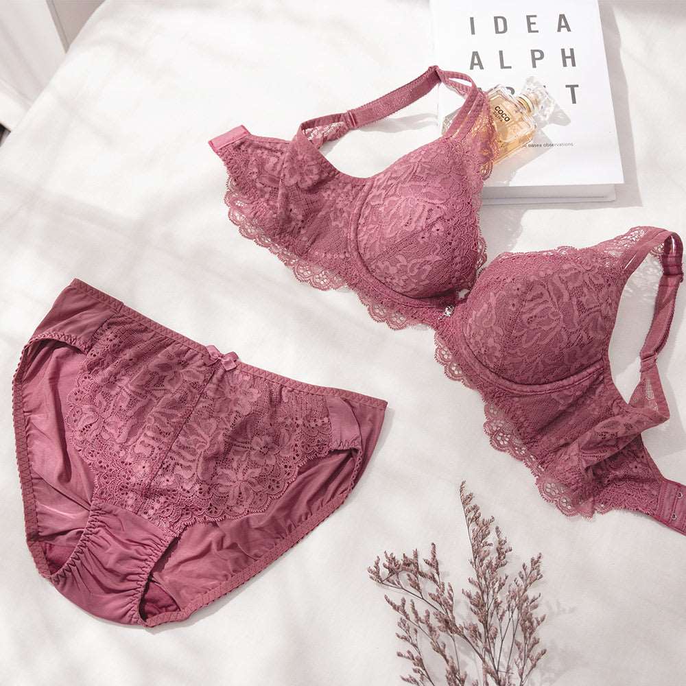 曼黛瑪璉 Mode Marie Bra 【集中托高】V極線內衣 B-E杯 (深遂粉)