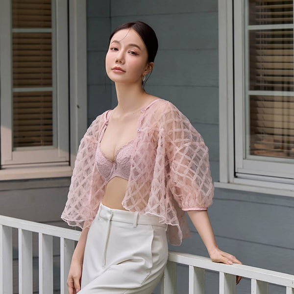 曼黛瑪璉 Mode Marie Bra 【包覆顯瘦】HiBra 胸圍 B-G杯 (蜜膚粉/冰河灰/黑夜藍)