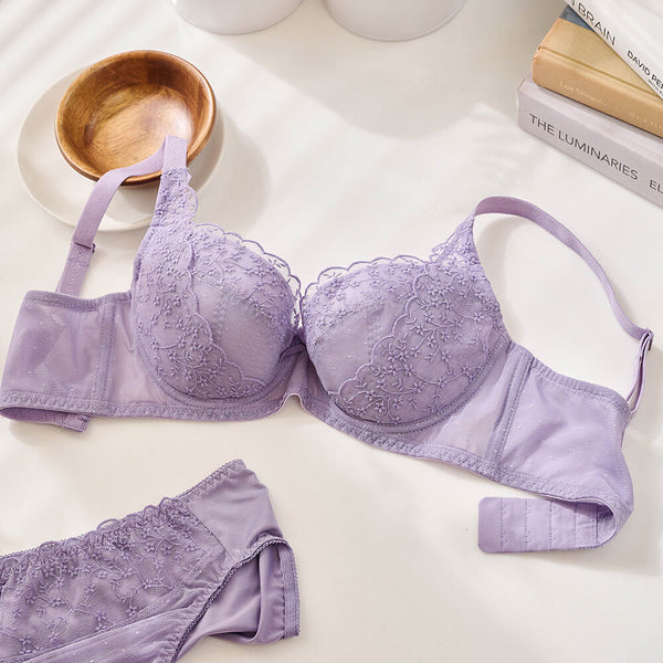 曼黛瑪璉 Mode Marie Bra 【買一送一】Classical 包覆胸圍 B-E杯(藤紫) (葵芳店可試身購買)