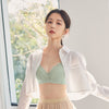 【圓潤飽滿】無鋼圈 紓壓胸圍 B-E杯 (冷霜綠)