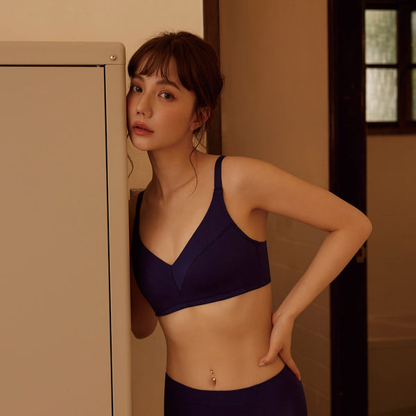 曼黛瑪璉 Mode Marie Bra 【買一送一】石墨烯 無鋼圈胸圍 B-F杯 (黑鍛藍) (不設門市購買)