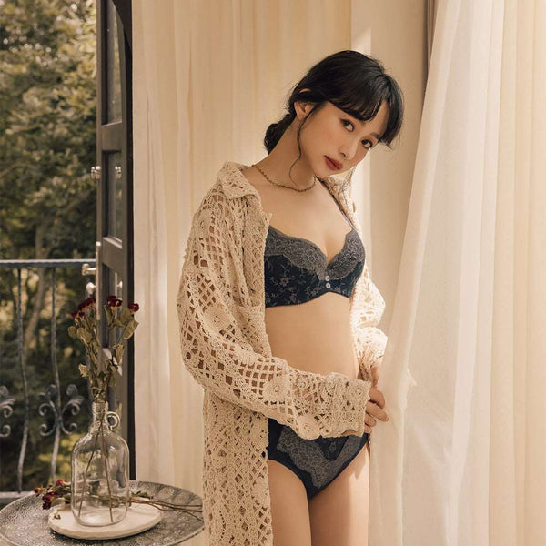曼黛瑪璉 Mode Marie Bra 【包覆副乳】無敵美G 內衣 B-G杯 ( 魅惑灰)