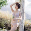 曼黛瑪璉 Mode Marie Panty 【Hibra系列】低腰三角內褲 (淡灰紫/煙灰綠/牙白)