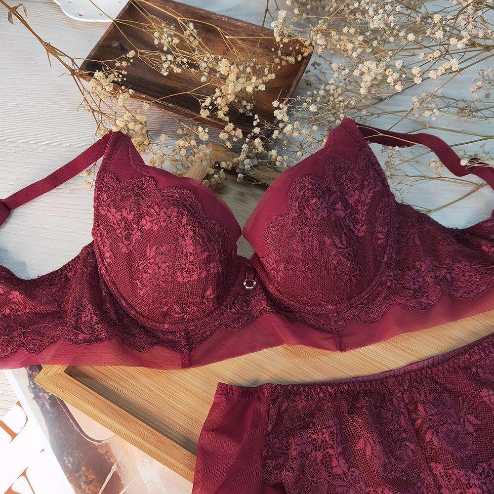 曼黛瑪璉 Mode Marie Bra 【Modern Girl】無限包覆內衣 (復古紅)