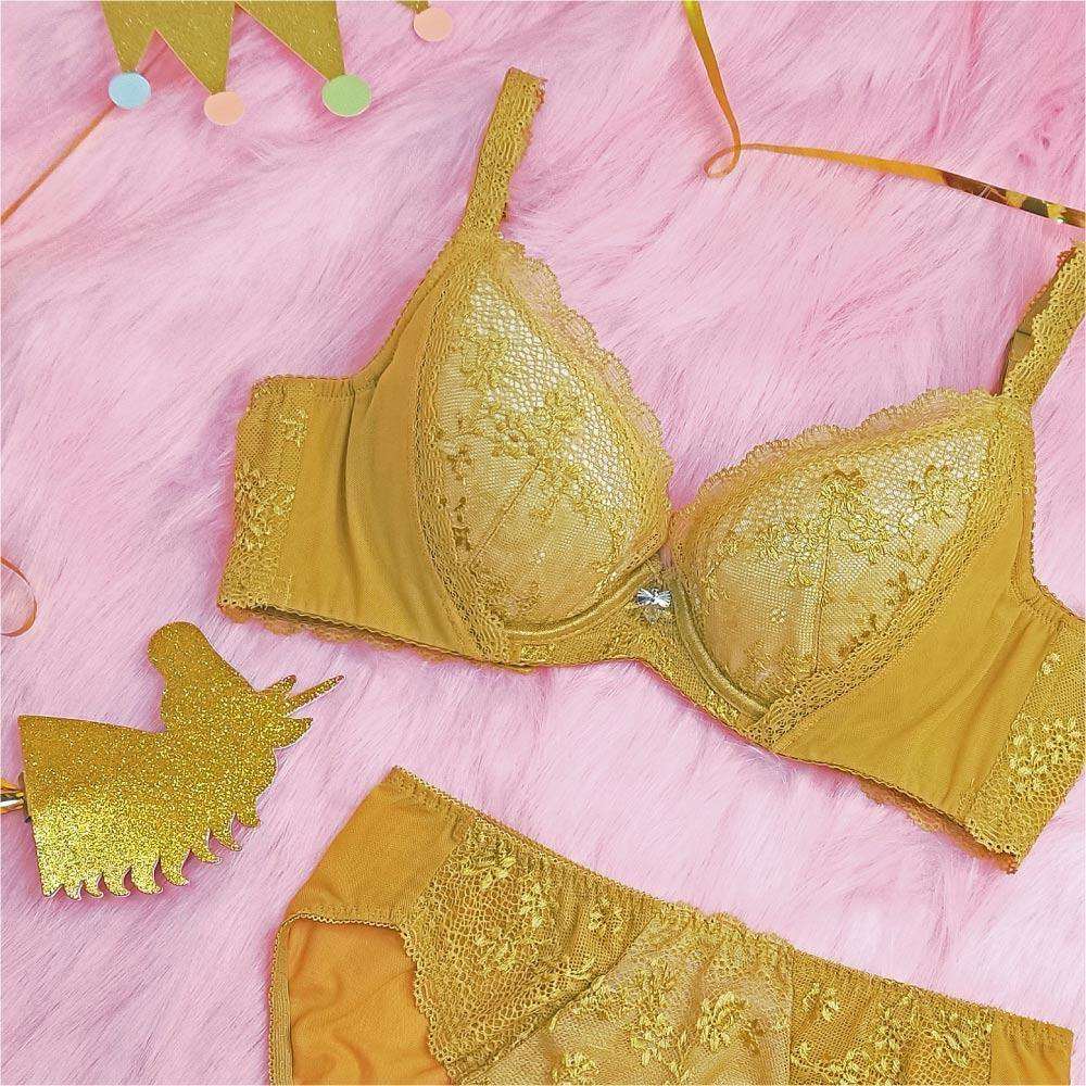 曼黛瑪璉 Mode Marie Bra 【Modern Girl】無限包覆 內衣 (芥茉黃)
