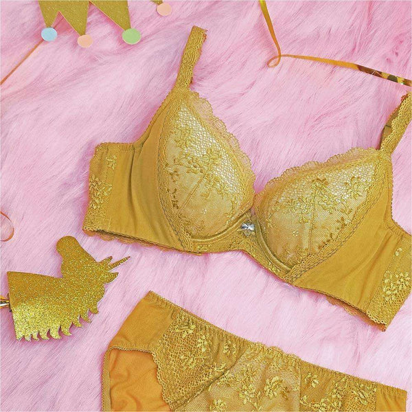 曼黛瑪璉 Mode Marie Bra 【Modern Girl】無限包覆 內衣 (芥茉黃)