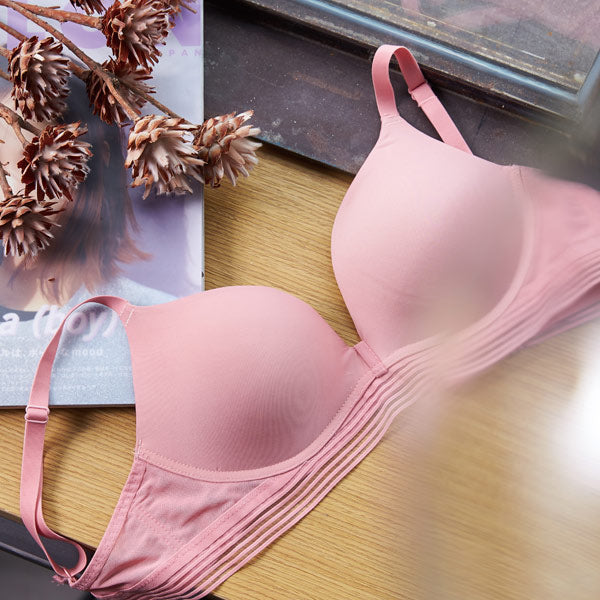曼黛瑪璉 Mode Marie Bra 【單件5折】 無鋼圈胸圍 B-D杯 (玫瑰粉)