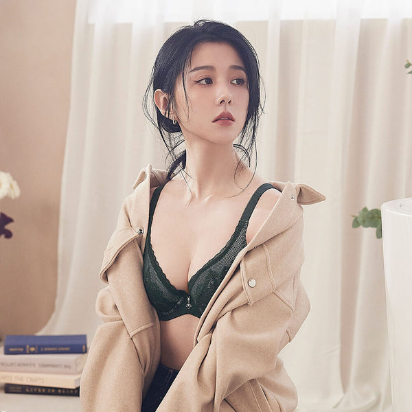 曼黛瑪璉 Mode Marie Bra 【任選三件再減100】收副乳推介 HiBra胸圍 (墨綠)