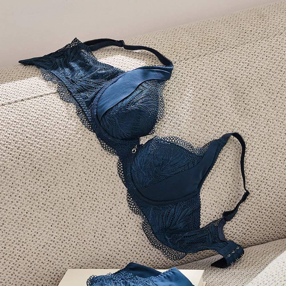 【修飾顯薄】HiBra胸圍 B-G杯 (深海藍)