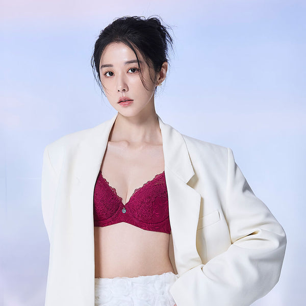 【顯瘦包覆】HiBra胸圍 C-G杯 (苺紫紅)