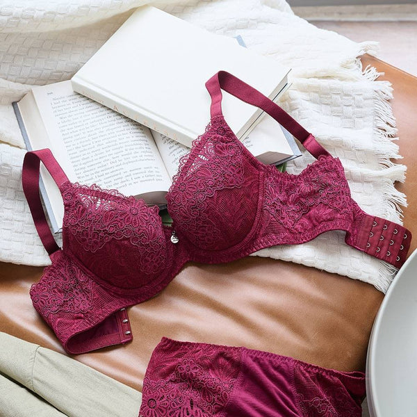 【顯瘦包覆】HiBra胸圍 C-G杯 (苺紫紅)