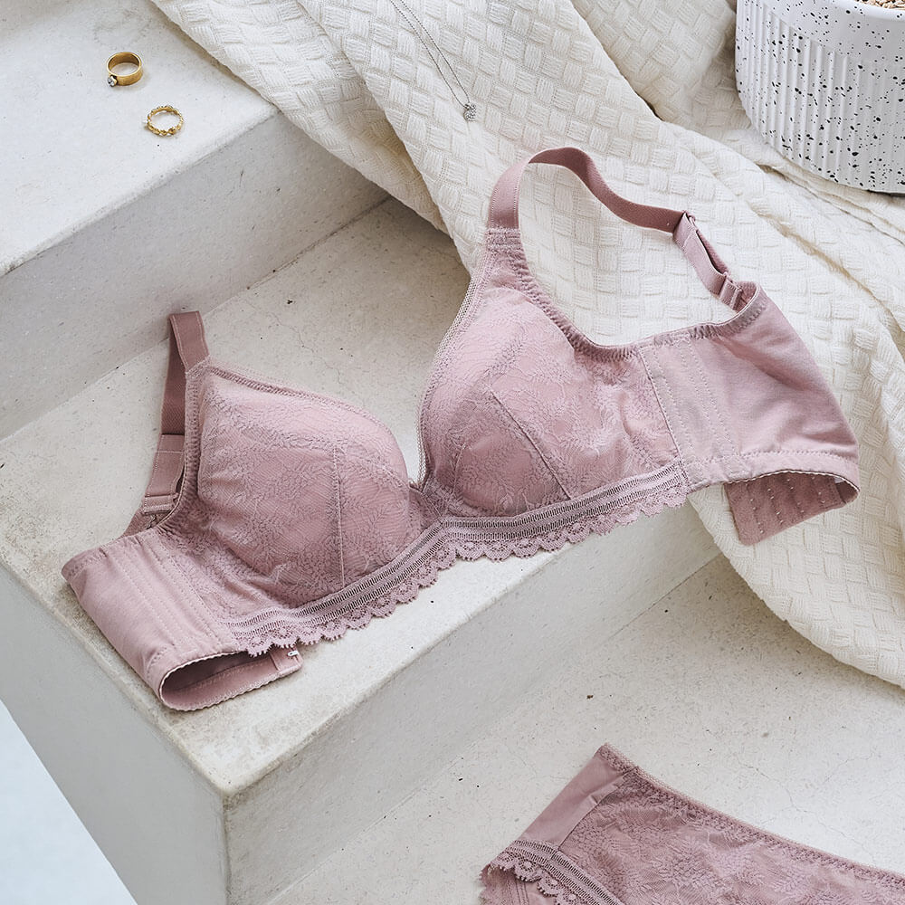 【全面包覆】V極線 集中胸圍 B-E杯 (寧靜膚)