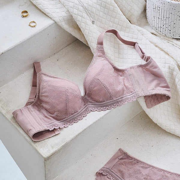 【全面包覆】V極線 集中胸圍 B-E杯 (寧靜膚)