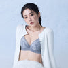 【全面包覆】V極線 集中胸圍 B-E杯 (灰霧藍)
