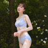 【集中飽滿】雙弧胸圍 B-G杯（雲霧藍）
