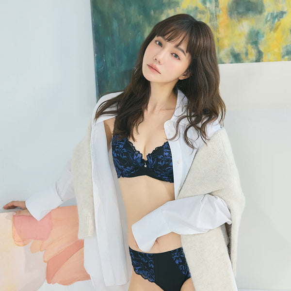 【集中飽滿】雙弧胸圍 B-G杯 (黑)