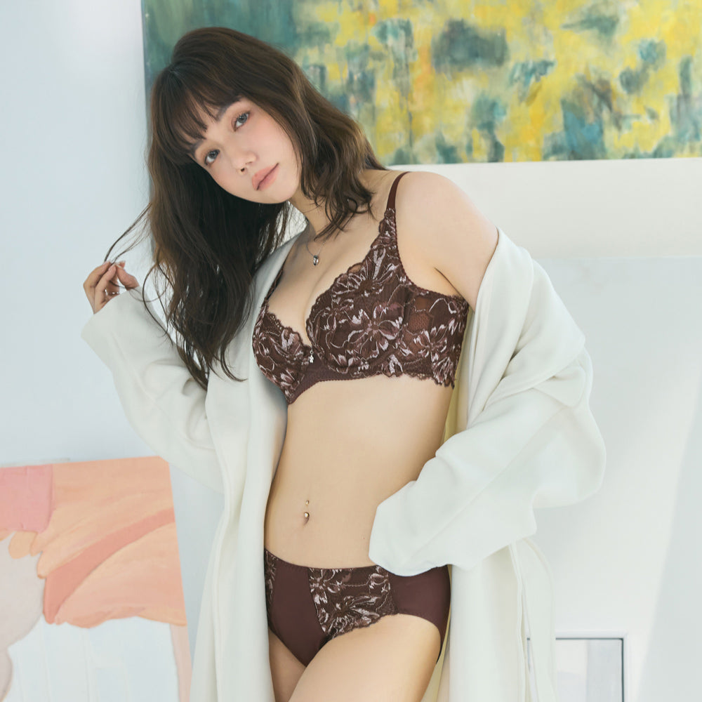 曼黛瑪璉 Mode Marie Bra 【集中飽滿】雙弧胸圍 B-G杯 (深焙棕)
