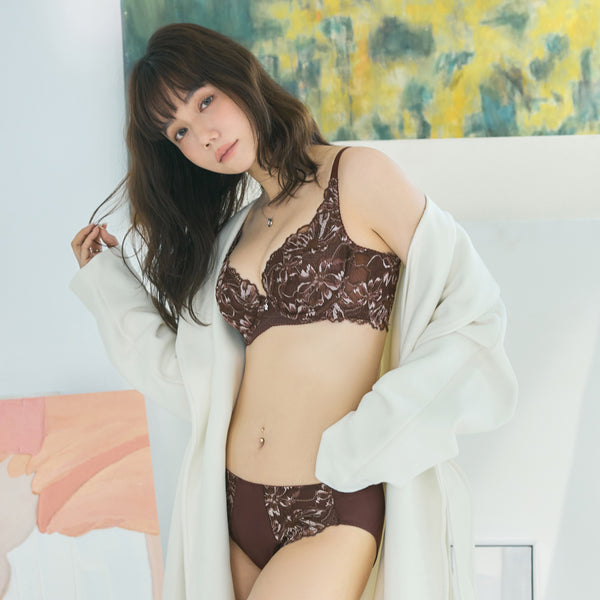 曼黛瑪璉 Mode Marie Bra 【集中飽滿】雙弧胸圍 B-G杯 (深焙棕)