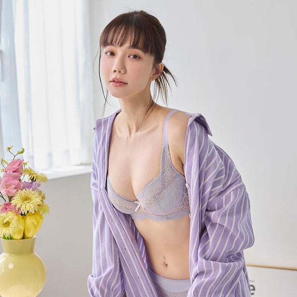 曼黛瑪璉 Mode Marie Bra 【買一送一】Classical 包覆提托胸圍 B-E杯 (迷迭紫) (不設門市購買)