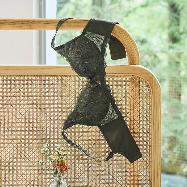 曼黛瑪璉 Mode Marie Bra 【舒適無壓】無鋼圈胸圍 B-E杯 (深地綠)