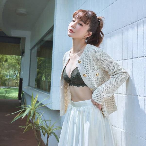 曼黛瑪璉 Mode Marie Bra 【舒適無壓】無鋼圈胸圍 B-E杯 (深地綠)