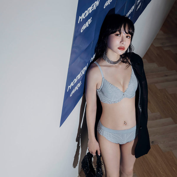 曼黛瑪璉 Mode Marie Bra 【任選三件再減100】無限包覆胸圍 B-F杯 (冬日藍)