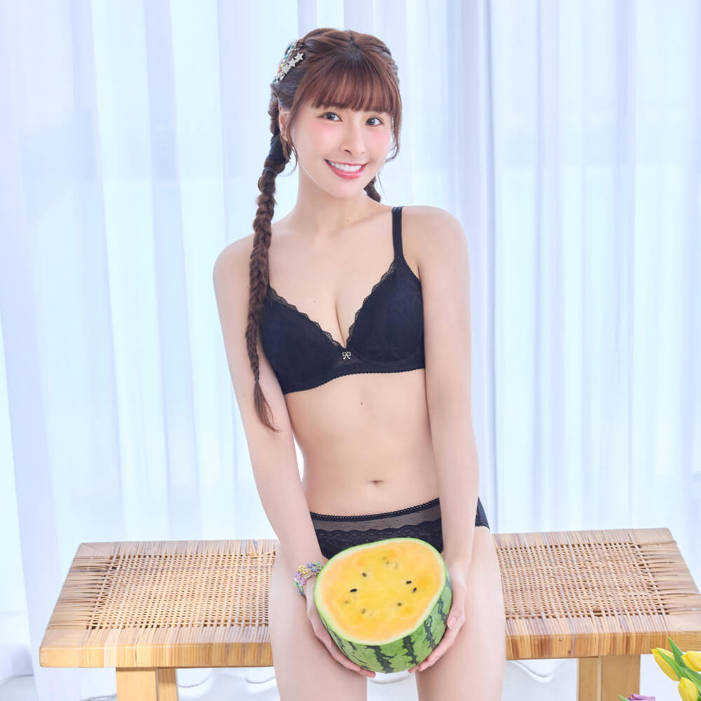 【自然飽滿】甜心啵提胸圍 B-E杯 (黑)