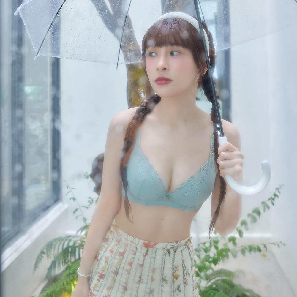 【自然飽滿】甜心啵提胸圍 B-E杯 (大地綠)
