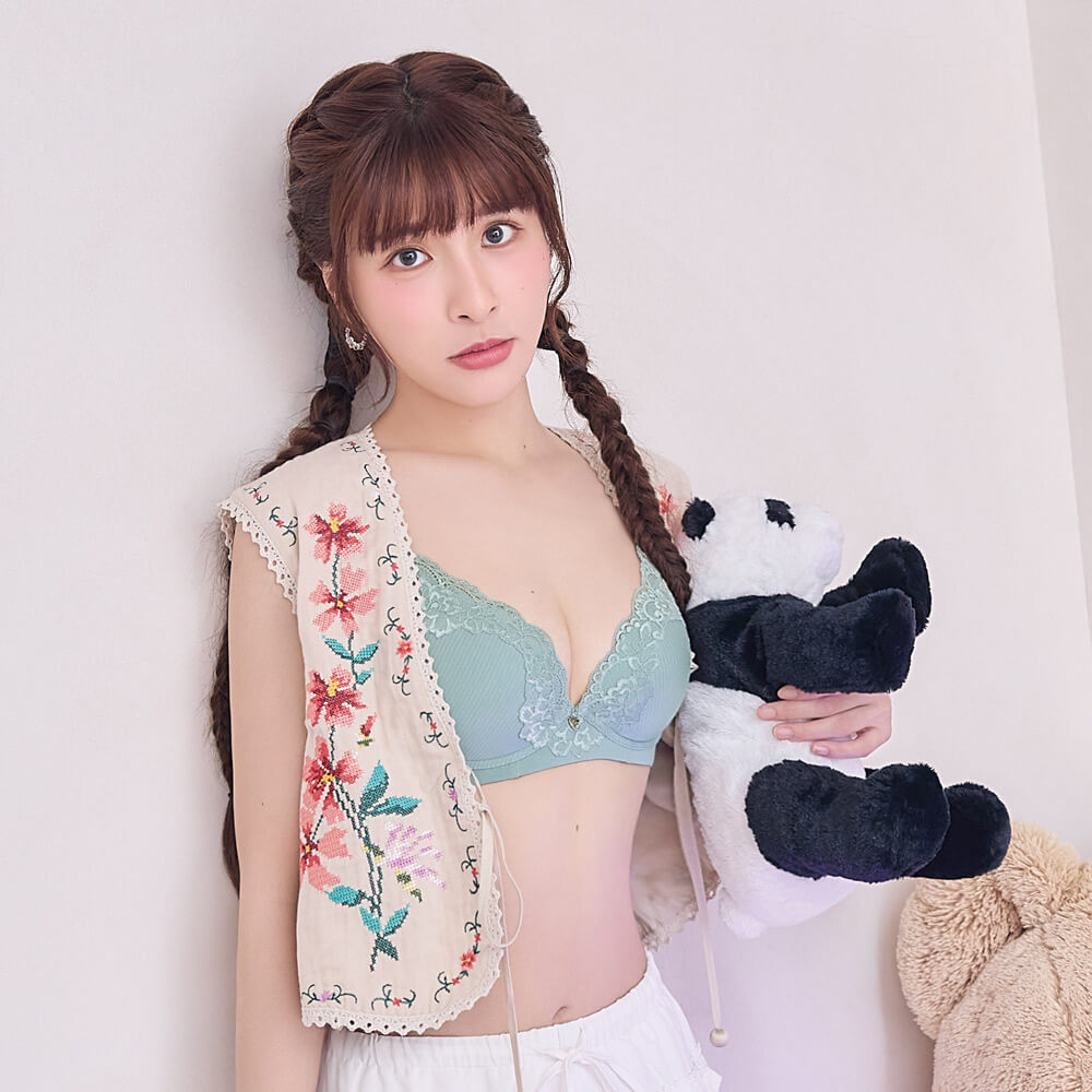 【沁涼Push-Up】啵提 集中胸圍 A-F杯 (霜霧綠)