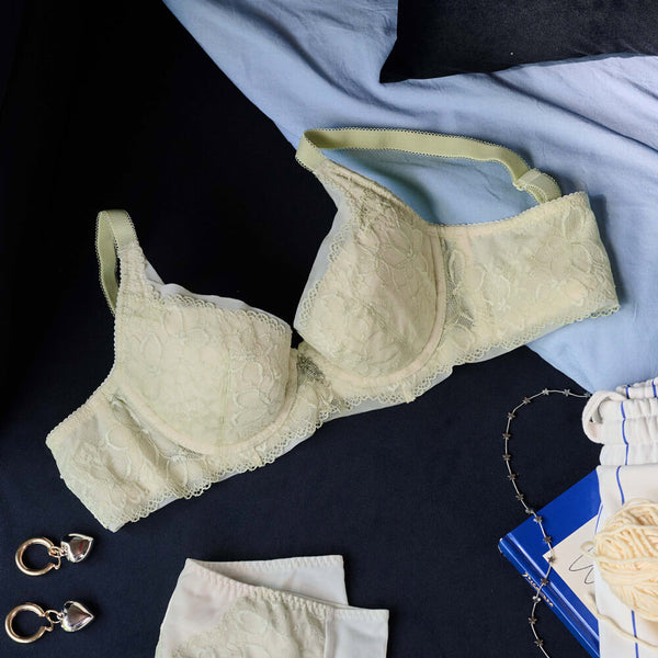 【安心穩定】啵提 包覆副乳胸圍 B-G杯 (蘋果綠)