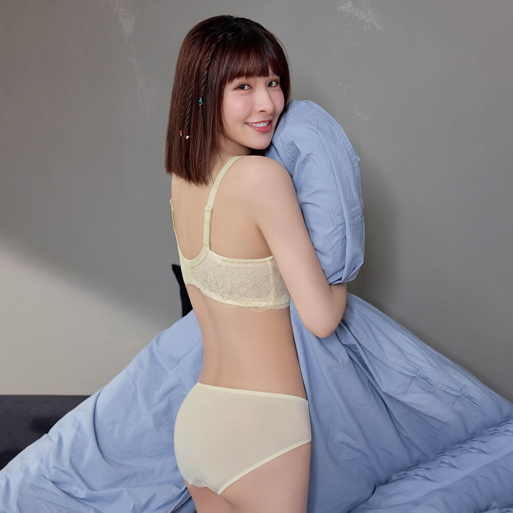 【安心穩定】啵提 包覆副乳胸圍 B-G杯 (蘋果綠)