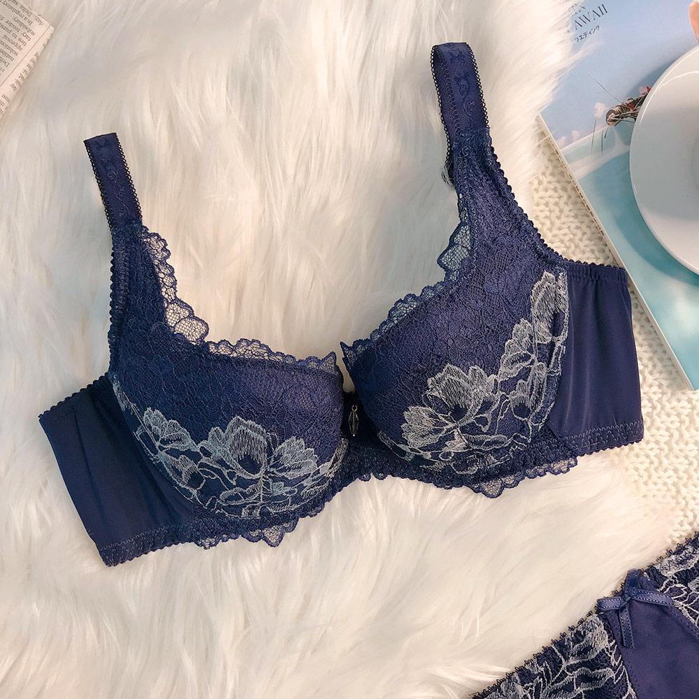 曼黛瑪璉 Mode Marie Bra 【買一送一】Hibra胸圍 B-F杯 (雅致藍)