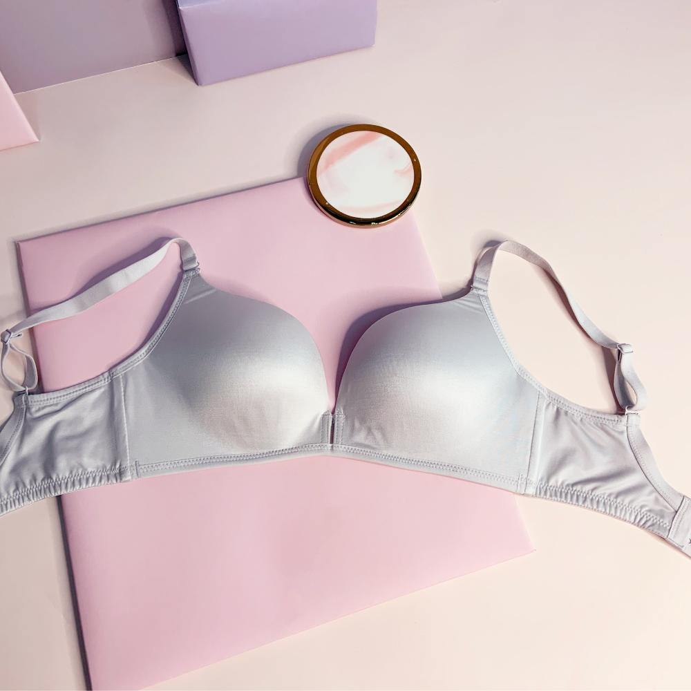 曼黛瑪璉 Mode Marie Bra 【Modern Girl】Soft Up 無鋼圈內衣 B-D杯 (冰河灰)